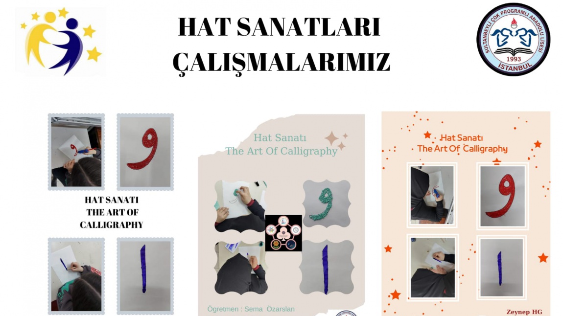 Hat Sanatı VAV ve ELİF harfi çalışmalarımız 